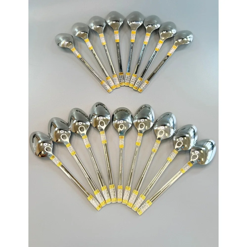Wallace Silversmiths Aegean Weave Flatware 45 PCS Set Good Vintage Silverplate